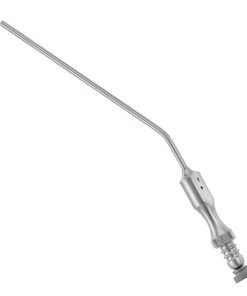 FRAZIER suction cannula 19cm/7??", 75? angled, 12Fr./diameter 4,0mm, working length 11cm/4?" with finger cut-off and stylet